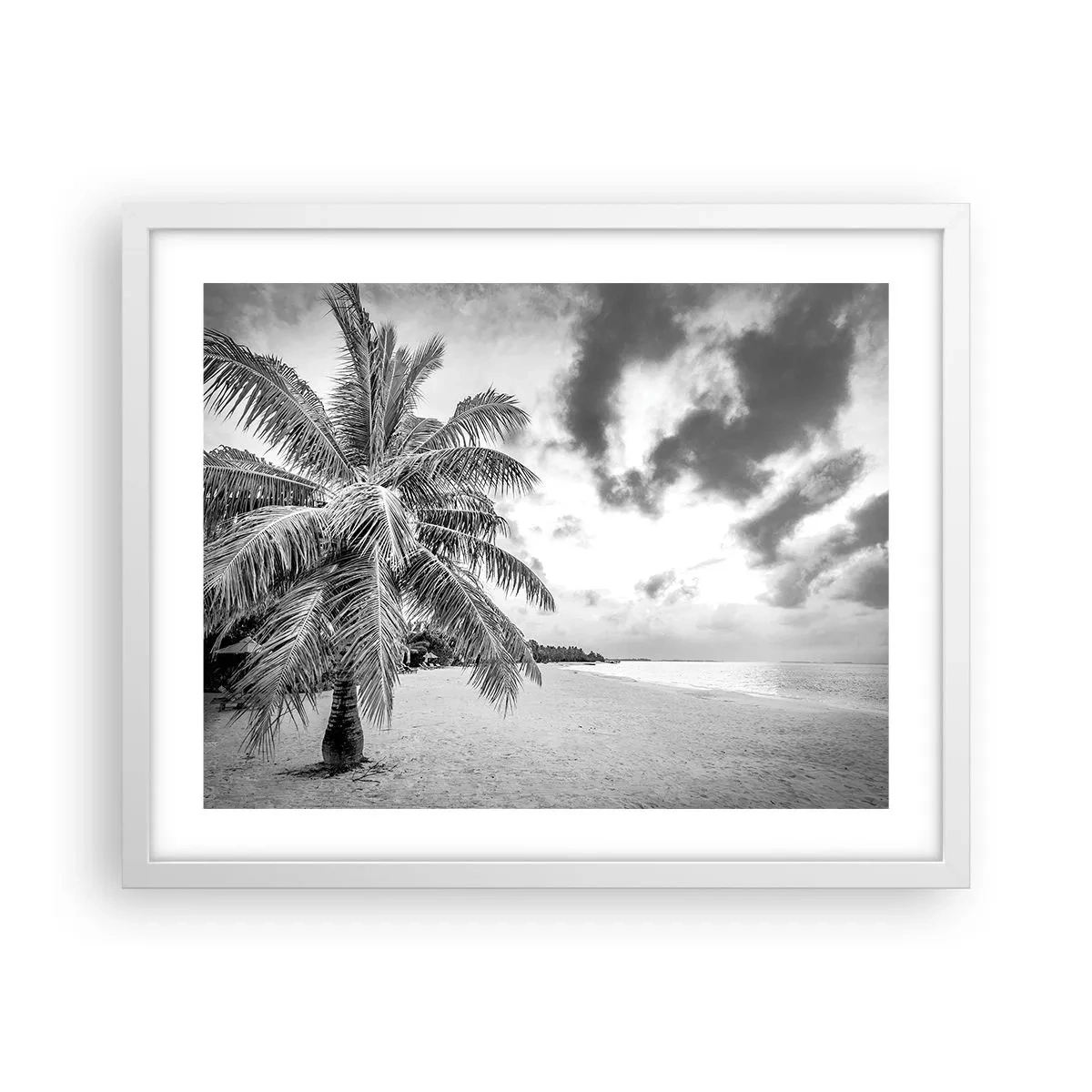 Poster in einem weißen Rahmen - Wenn du dich nach Einsamkeit sehnst ... - 50x40 cm