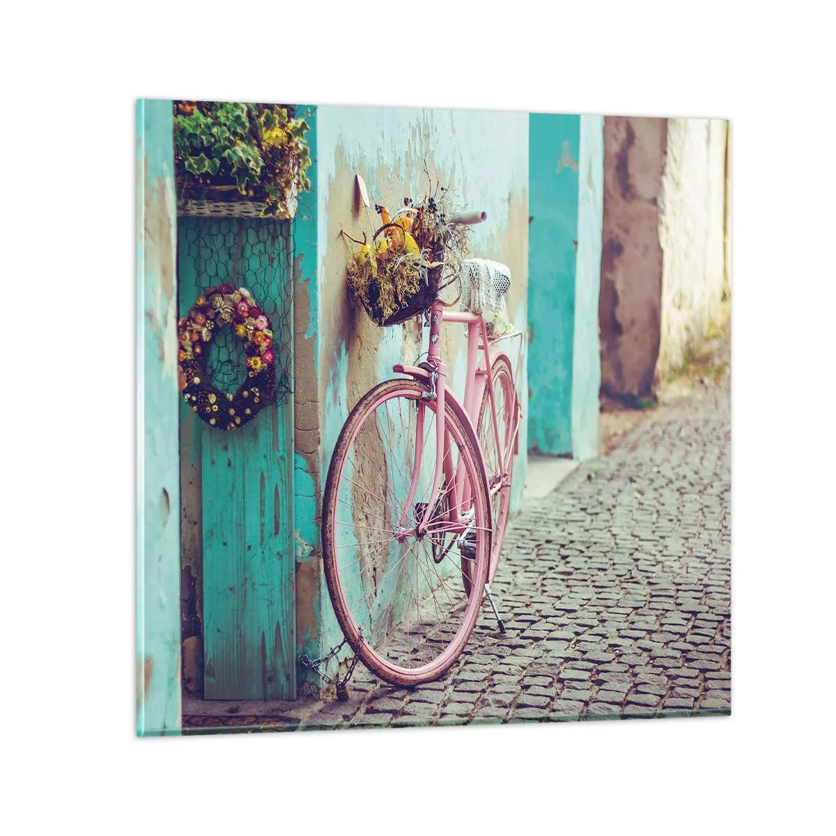 Glasbild - Bild auf glas - Ich komme gleich wieder - 40x40 cm