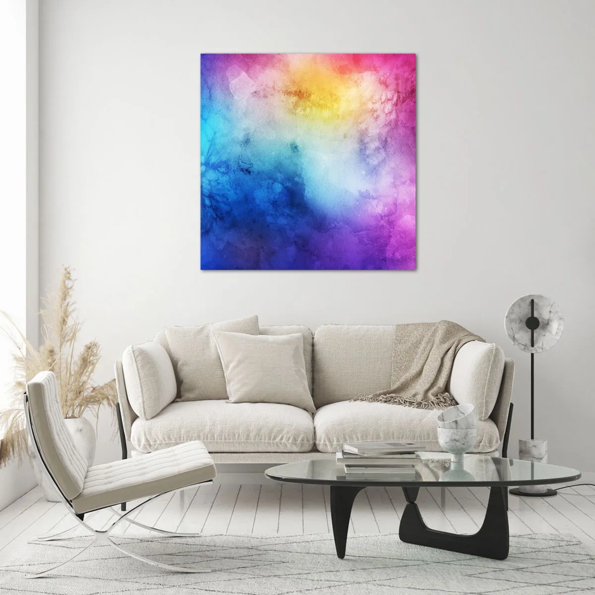 Glasbild - Bild auf glas - Fast auf Wolke sieben - 40x40 cm