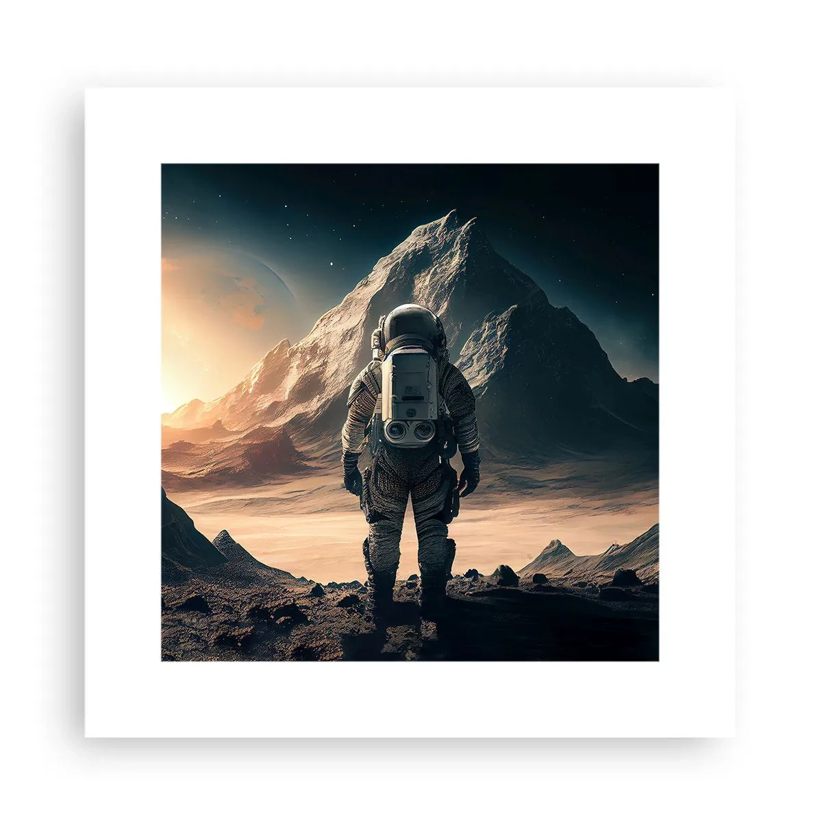 Poster - Neue Herausforderung - 30x30 cm