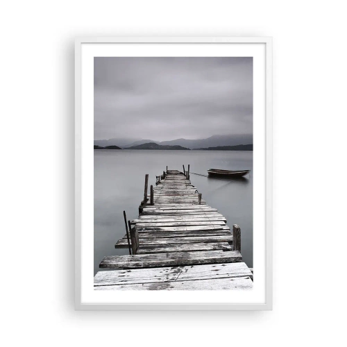 Poster in einem weißen Rahmen - Du kannst morgen gehen - 50x70 cm