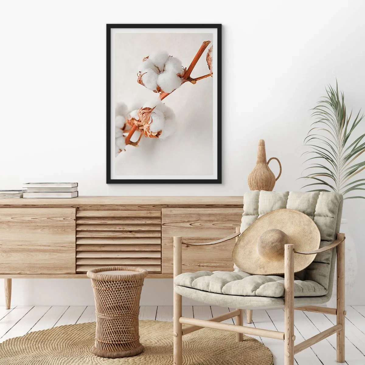 Poster in einem schwarzem Rahmen - Nur umarmen - 30x40 cm