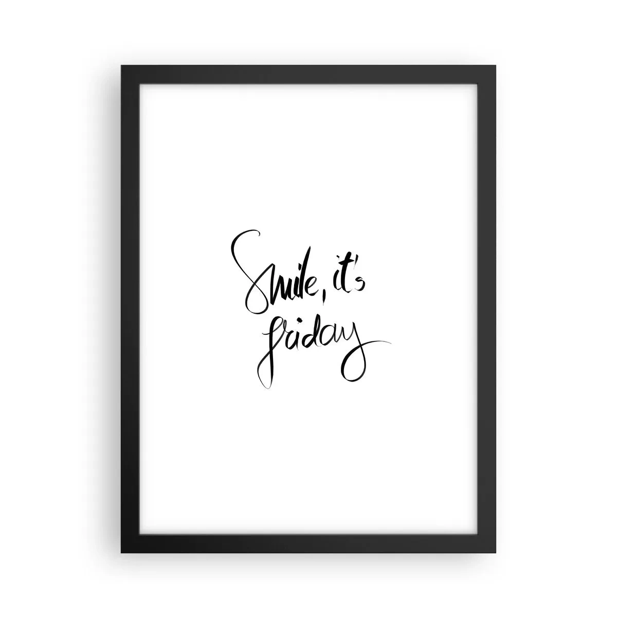 Poster in einem schwarzem Rahmen - Echte Freude - 30x40 cm