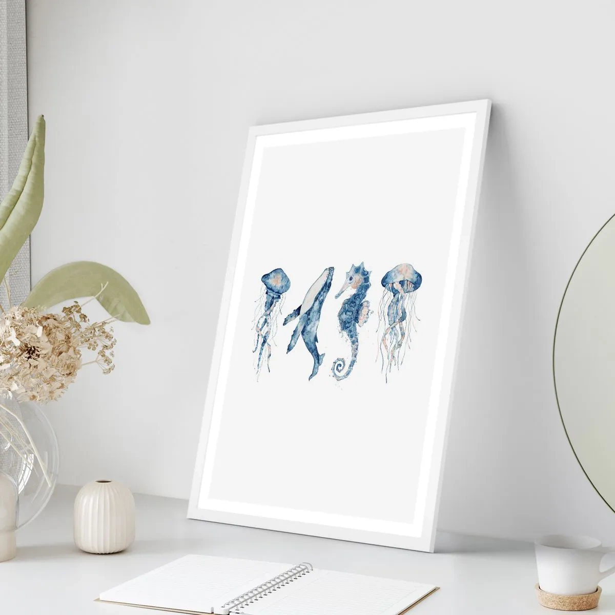 Poster in einem weißen Rahmen - Meereswunder - 50x70 cm