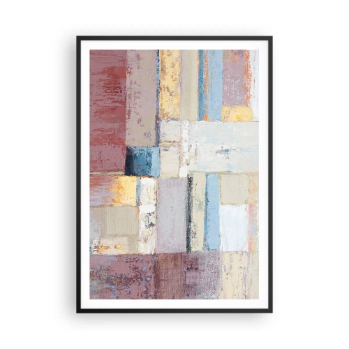 Poster in einem schwarzem Rahmen - Ruhe der Geometrie - 70x100 cm