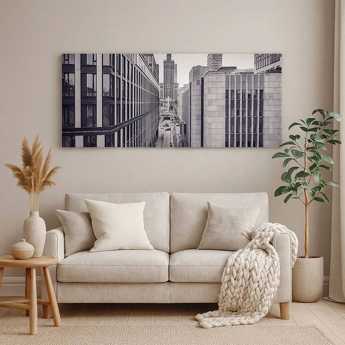 Bild auf Leinwand - Leinwandbild - Warschauer Tal - 100x40 cm