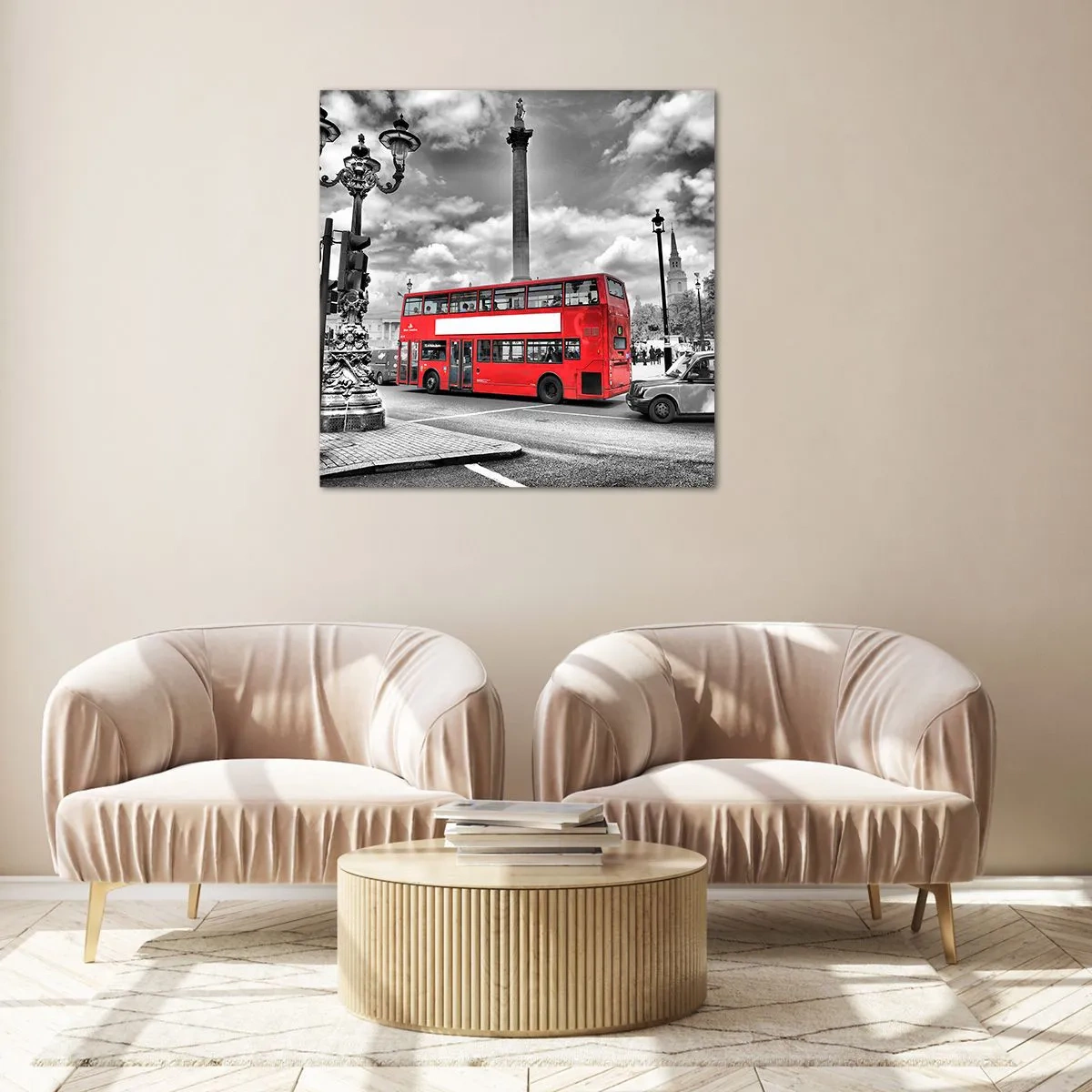 Glasbild - Bild auf glas - Der wahre Blutkreislauf der Stadt - 70x70 cm