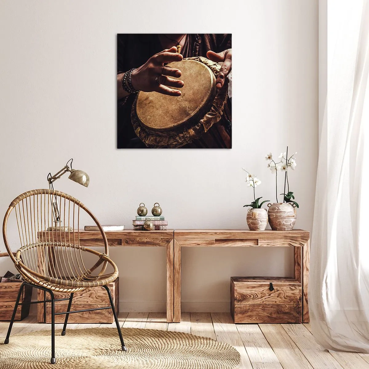 Bild auf Leinwand - Leinwandbild - Im Rhythmus des Herzens - 40x40 cm