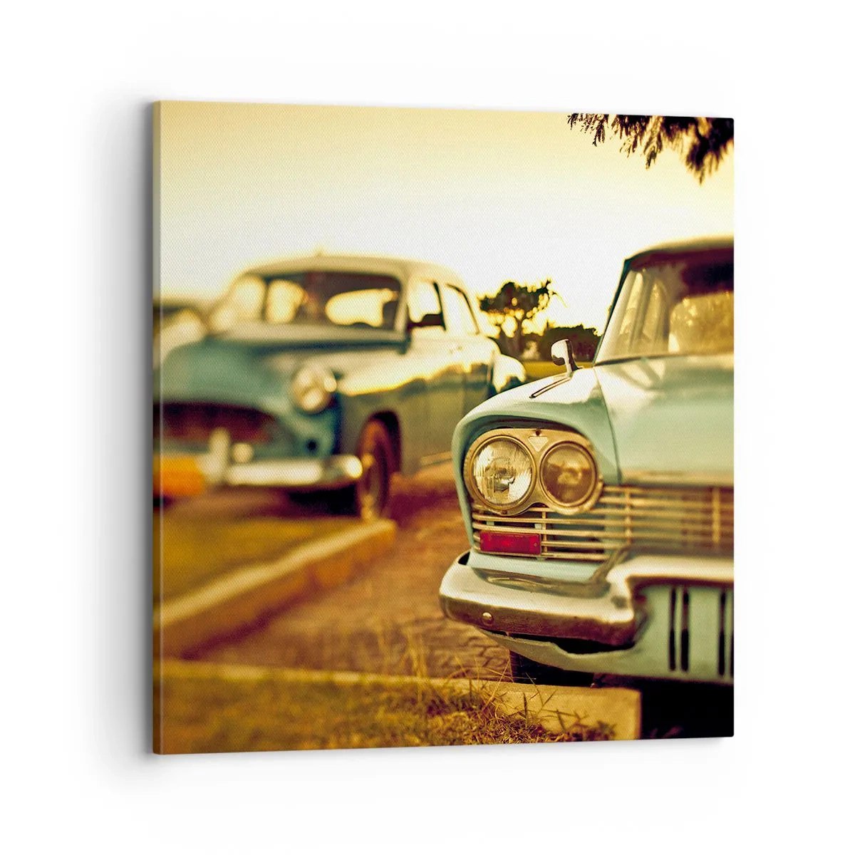 Bild auf Leinwand - Leinwandbild - Wir werden abwarten und sehen - 70x70 cm