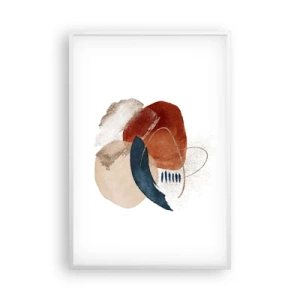 Poster in einem weißen Rahmen - Ovale Komposition - 61x91 cm