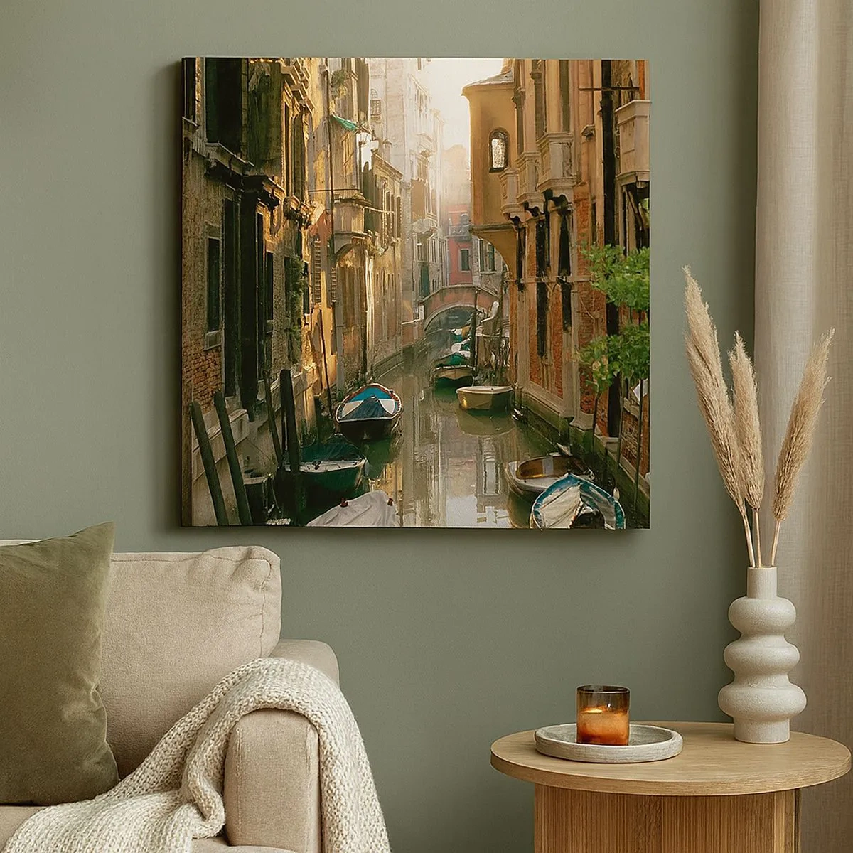 Bild auf Leinwand - Leinwandbild - In einer venezianischen Gasse - 30x30 cm