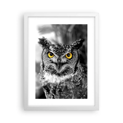 Poster in einem weißen Rahmen - Nichts wird sich verstecken - 30x40 cm