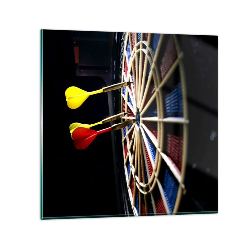 Glasbild - Bild auf glas - Auf den Punkt gebracht - 30x30 cm