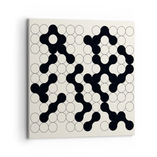 Bild auf Leinwand - Leinwandbild - Chinesisches Spiel – Variation - 70x70 cm