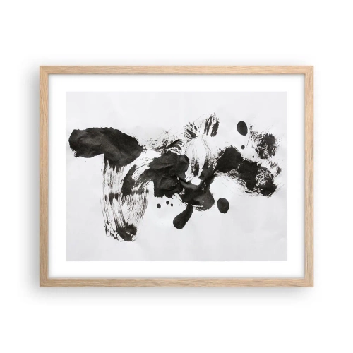 Poster in einem Rahmen aus heller Eiche - Obwohl das Wahnsinn ist, steckt darin eine Methode? - 50x40 cm