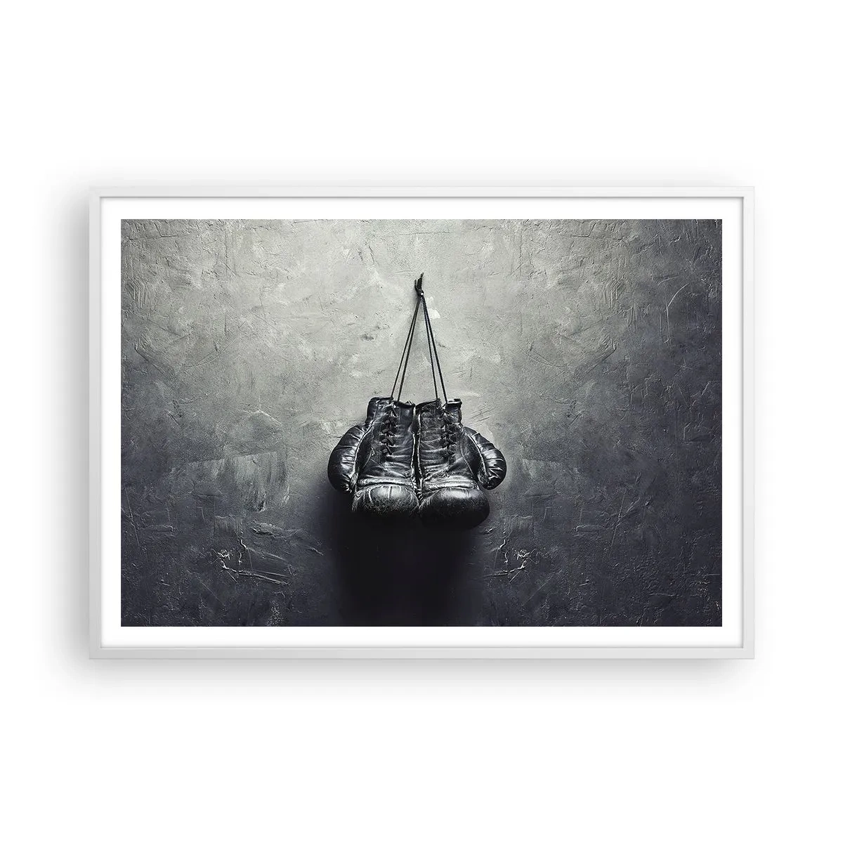Poster in einem weißen Rahmen - Zeit des Kampfes und Zeit des Friedens - 100x70 cm
