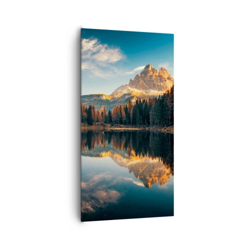 Bild auf Leinwand - Leinwandbild - Doppelte Landschaft - 65x120 cm