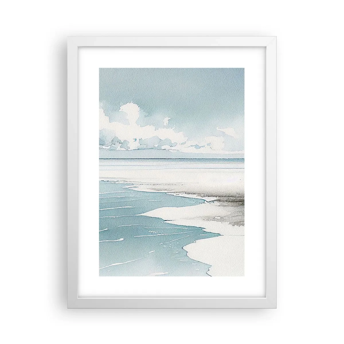 Poster in einem weißen Rahmen - Sanfte Flut - 30x40 cm