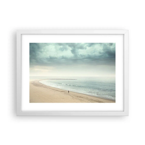 Poster in einem weißen Rahmen - Auf der Suche nach Frieden - 40x30 cm