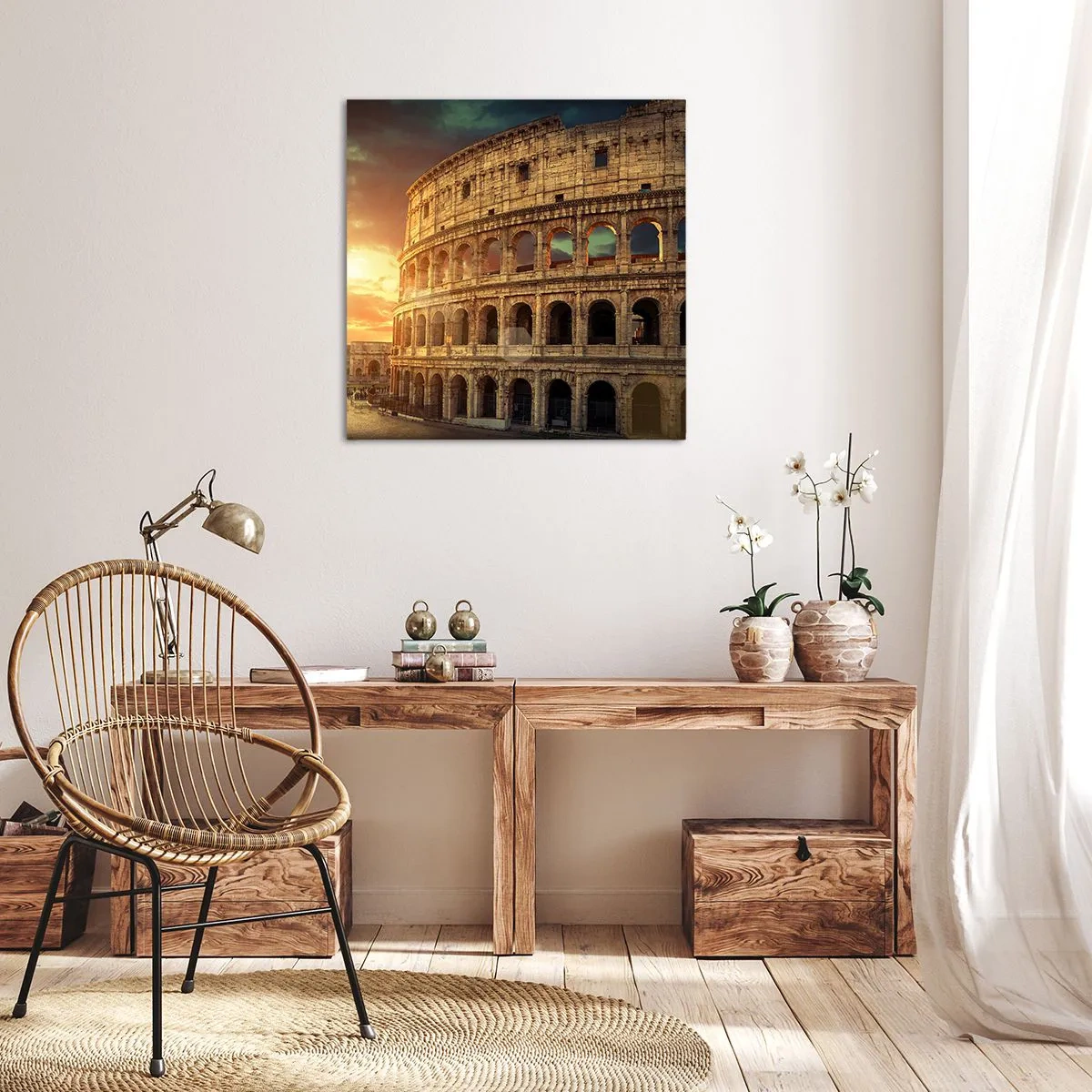 Bild auf Leinwand - Leinwandbild - Ein kolossaler Eindruck - 40x40 cm