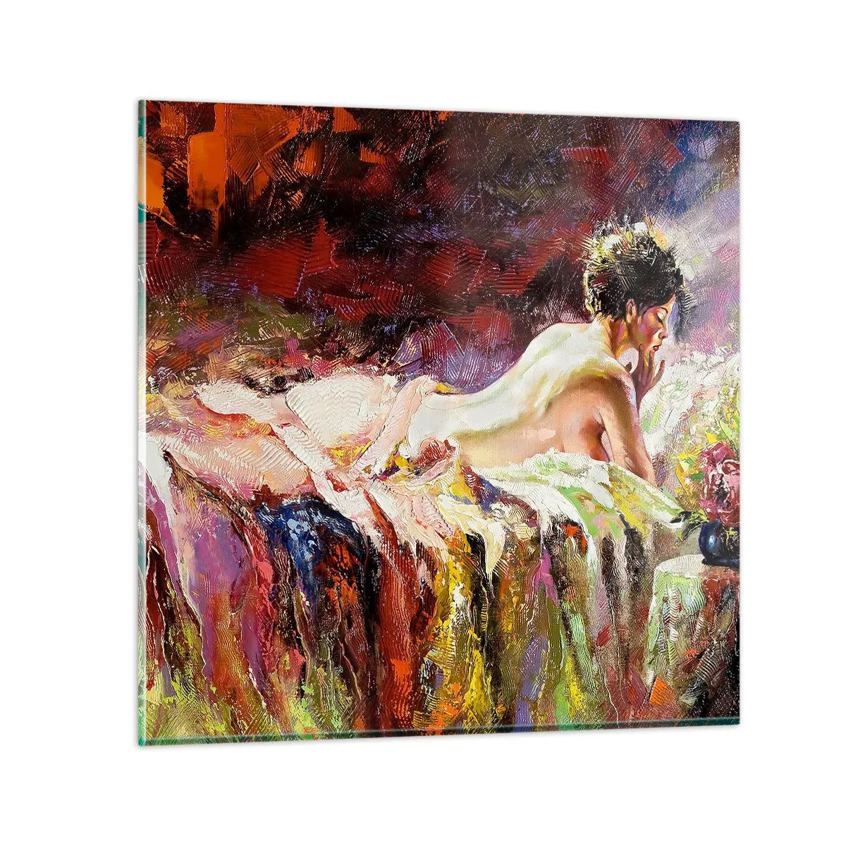 Glasbild - Bild auf glas - Venus in Gedanken - 30x30 cm