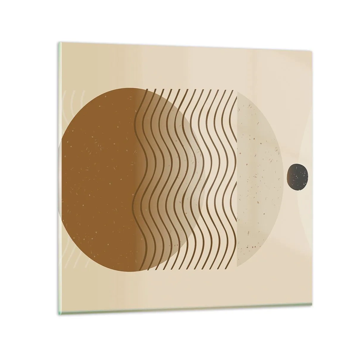 Glasbild - Bild auf glas - Zur Entstehung geometrischer Figuren - 40x40 cm