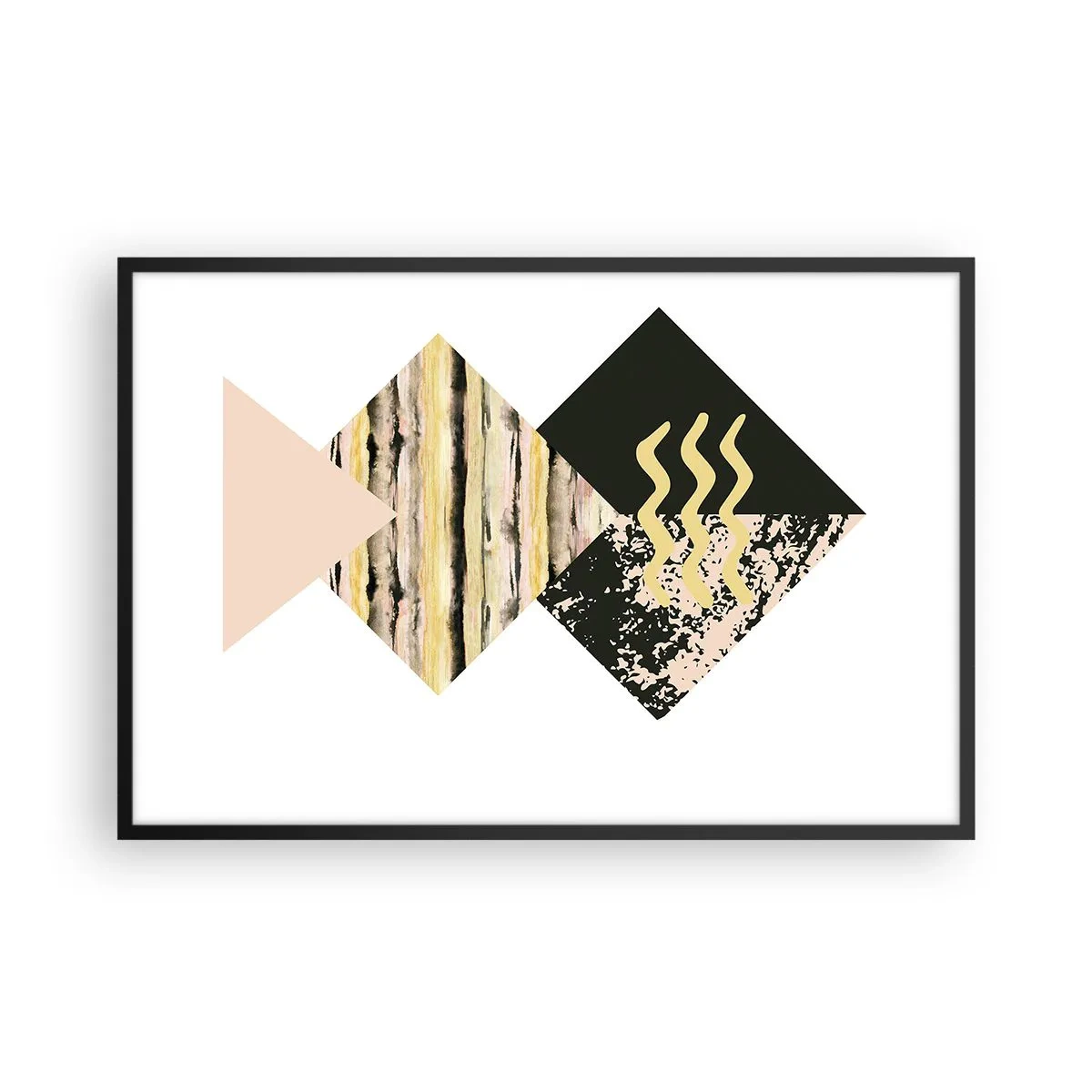 Poster in einem schwarzem Rahmen - Es ist nicht so einfach - 91x61 cm