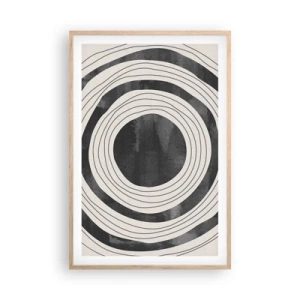 Poster in einem Rahmen aus heller Eiche - Auf den Punkt gebracht - 61x91 cm