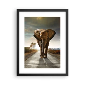 Poster in einem schwarzem Rahmen - Und schon gar nicht in einem Porzellanlager - 30x40 cm