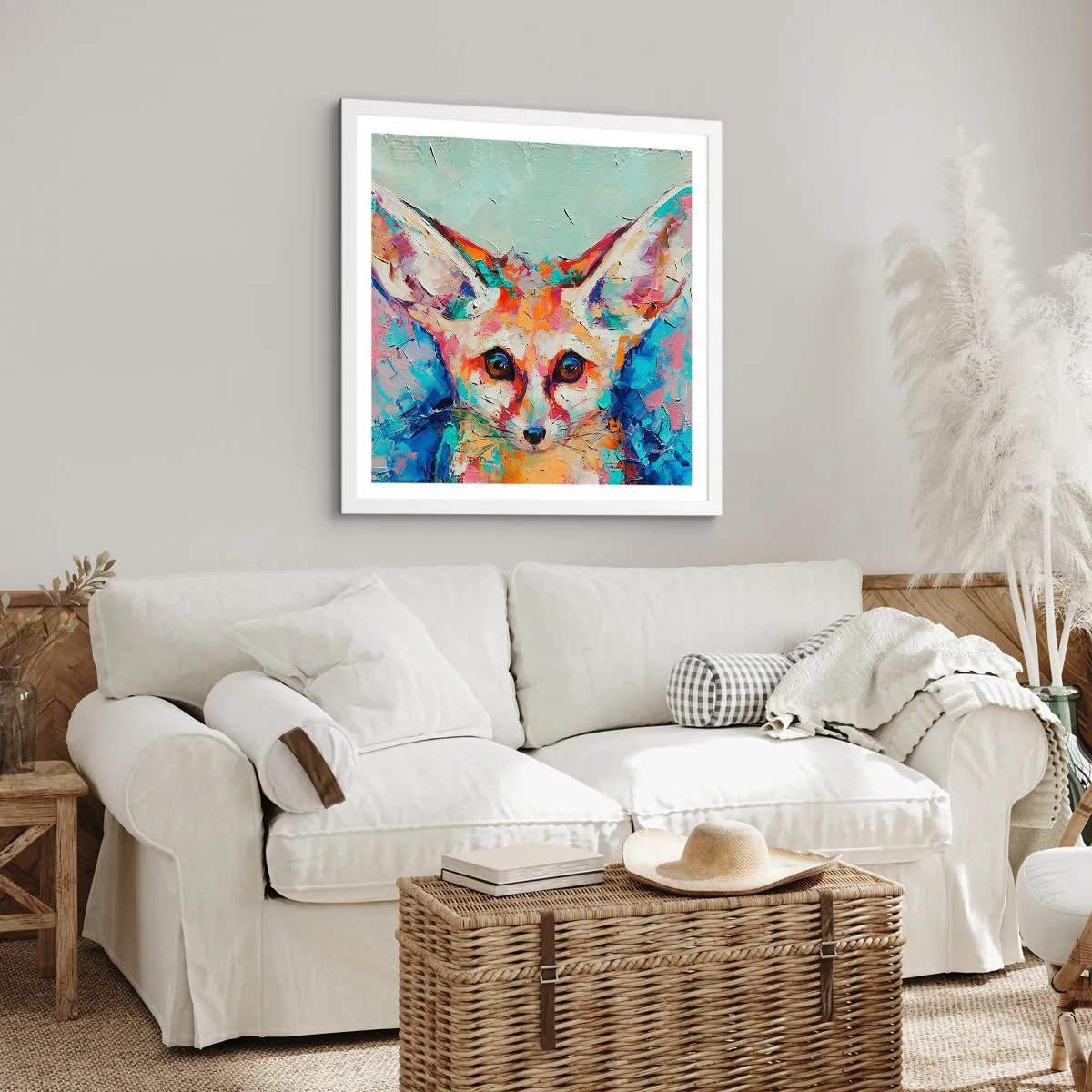 Poster in einem weißen Rahmen - Bist du bereit für mich? - 40x40 cm