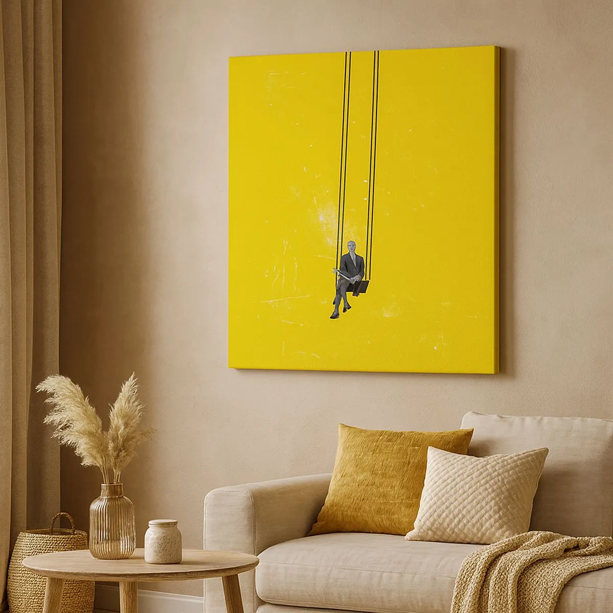 Bild auf Leinwand - Leinwandbild - Tag wie jeder andere - 30x30 cm