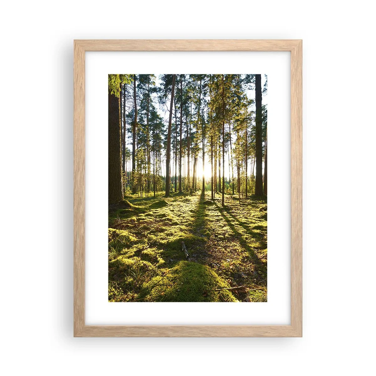 Poster in einem Rahmen aus heller Eiche - … Hinter den sieben Wäldern - 30x40 cm