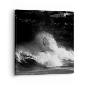 Bild auf Leinwand - Leinwandbild - Herausforderung angenommen! - 40x40 cm