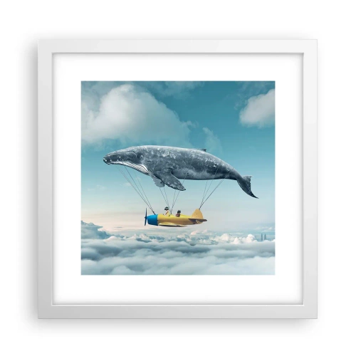 Poster in einem weißen Rahmen - Warum nicht? - 30x30 cm