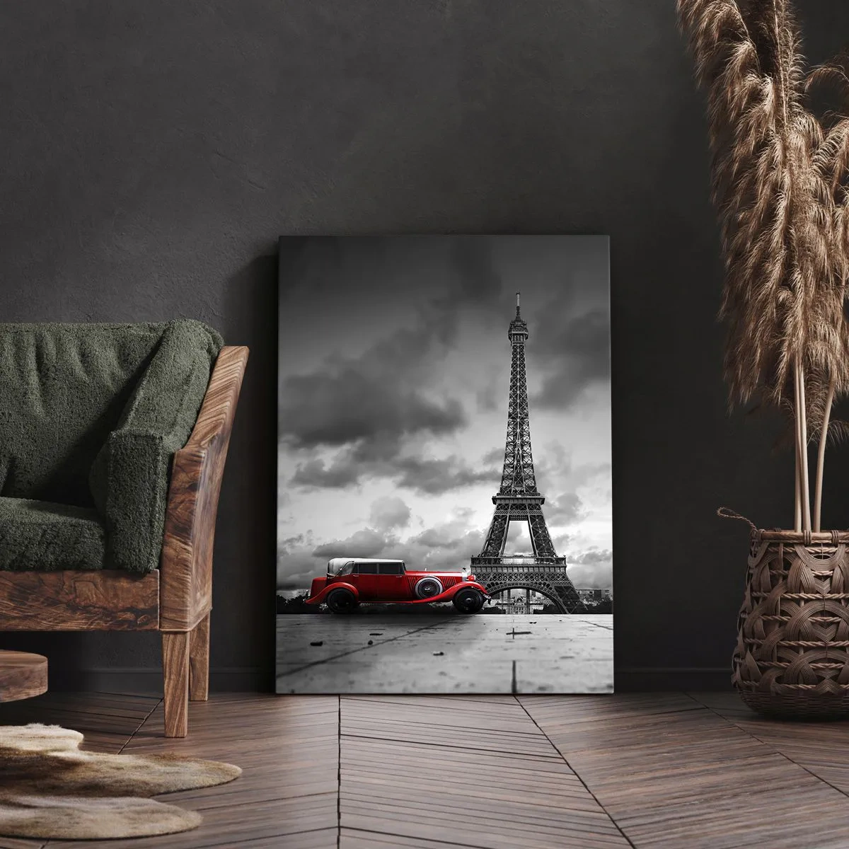 Bild auf Leinwand - Leinwandbild - Vor nicht allzu langer Zeit in Paris - 45x80 cm