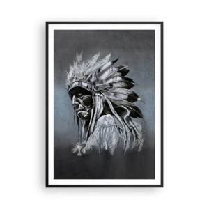 Poster in einem schwarzem Rahmen - Zurück zu den Wurzeln - 70x100 cm