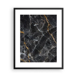 Poster in einem schwarzem Rahmen - Das Innenleben des Steins - 40x50 cm