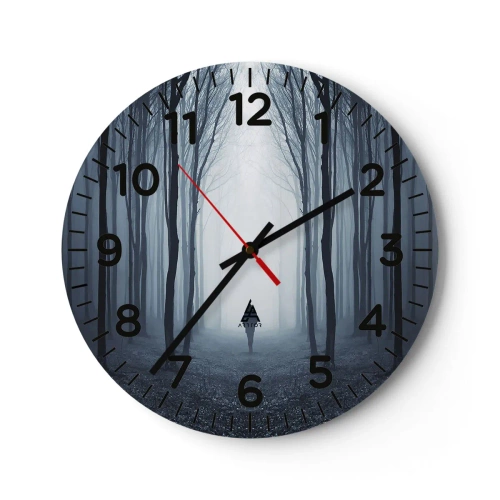 Wanduhr - Glasuhr - Alles einfach und übersichtlich - 30x30 cm