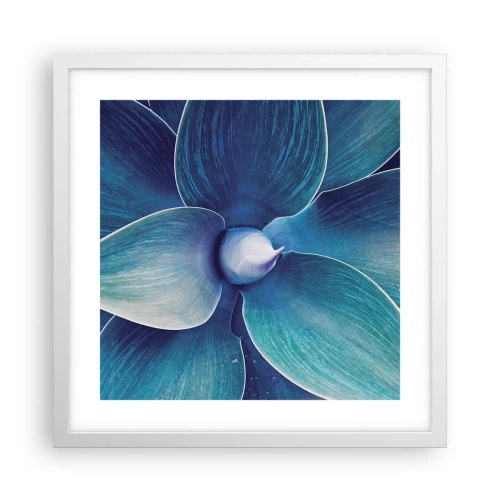 Poster in einem weißen Rahmen - Bläulich vom Himmel - 40x40 cm
