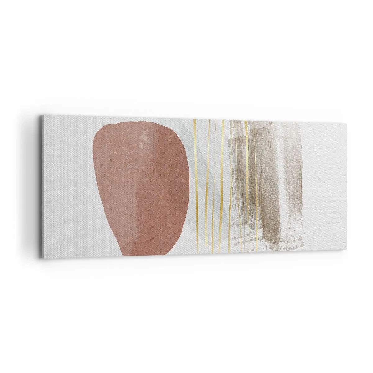 Bild auf Leinwand - Leinwandbild - Abstrakte Kolonnade - 100x40 cm