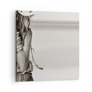 Bild auf Leinwand - Leinwandbild - Wieso ein Mädchen - 50x50 cm