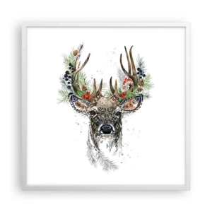 Poster in einem weißen Rahmen - Im festlichen Gewand - 60x60 cm