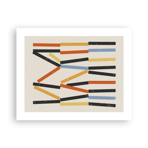 Poster - Komposition auf der Ebene - 50x40 cm