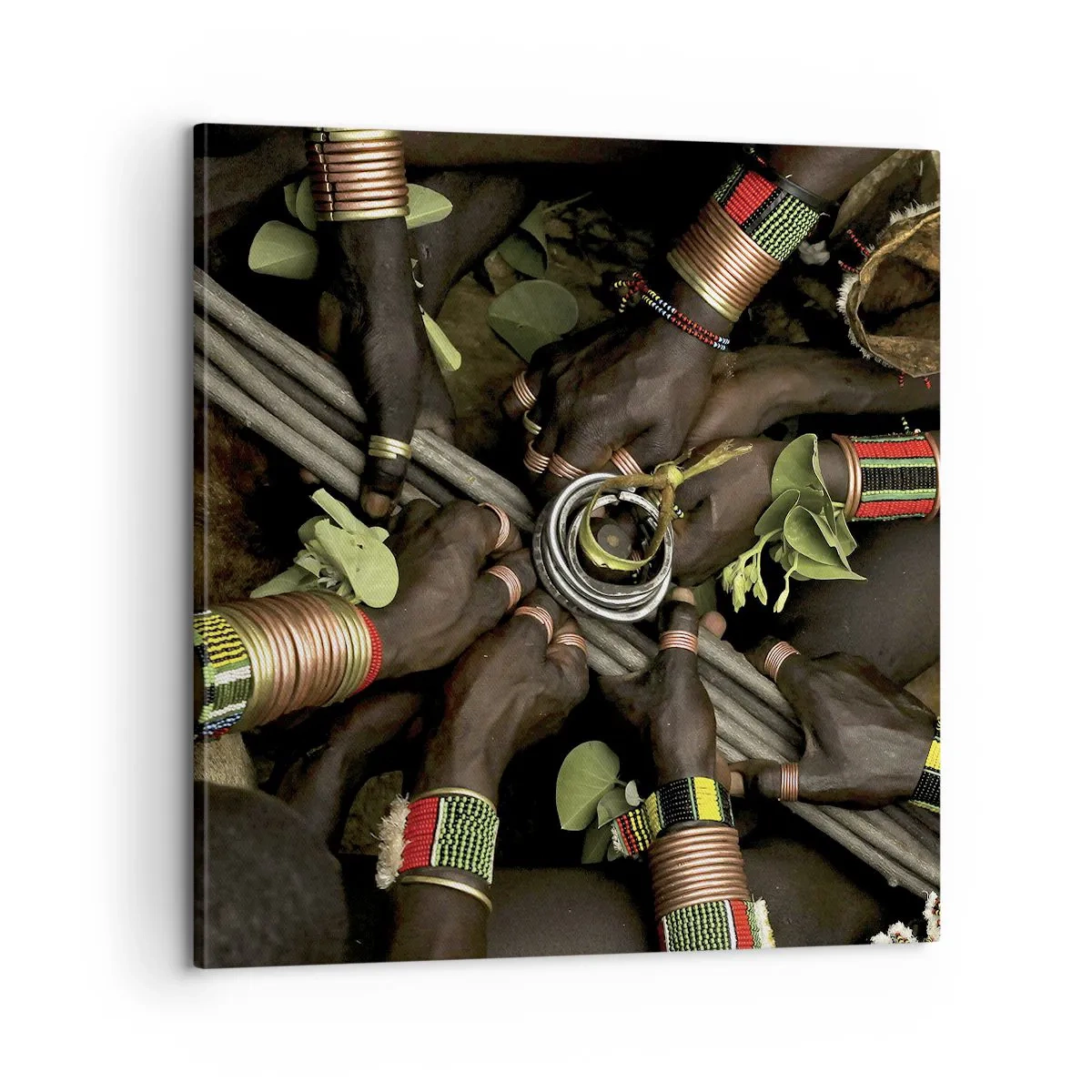 Bild auf Leinwand - Leinwandbild - Wir sind zusammen - 60x60 cm