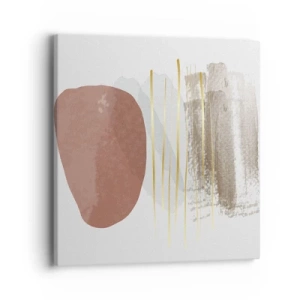 Bild auf Leinwand - Leinwandbild - Abstrakte Kolonnade - 40x40 cm