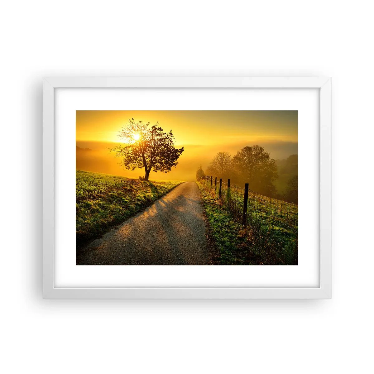 Poster in einem weißen Rahmen - Honig-Nachmittag - 40x30 cm