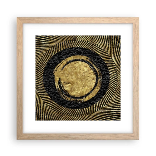 Poster in einem Rahmen aus heller Eiche - Glamour-Komposition - 30x30 cm