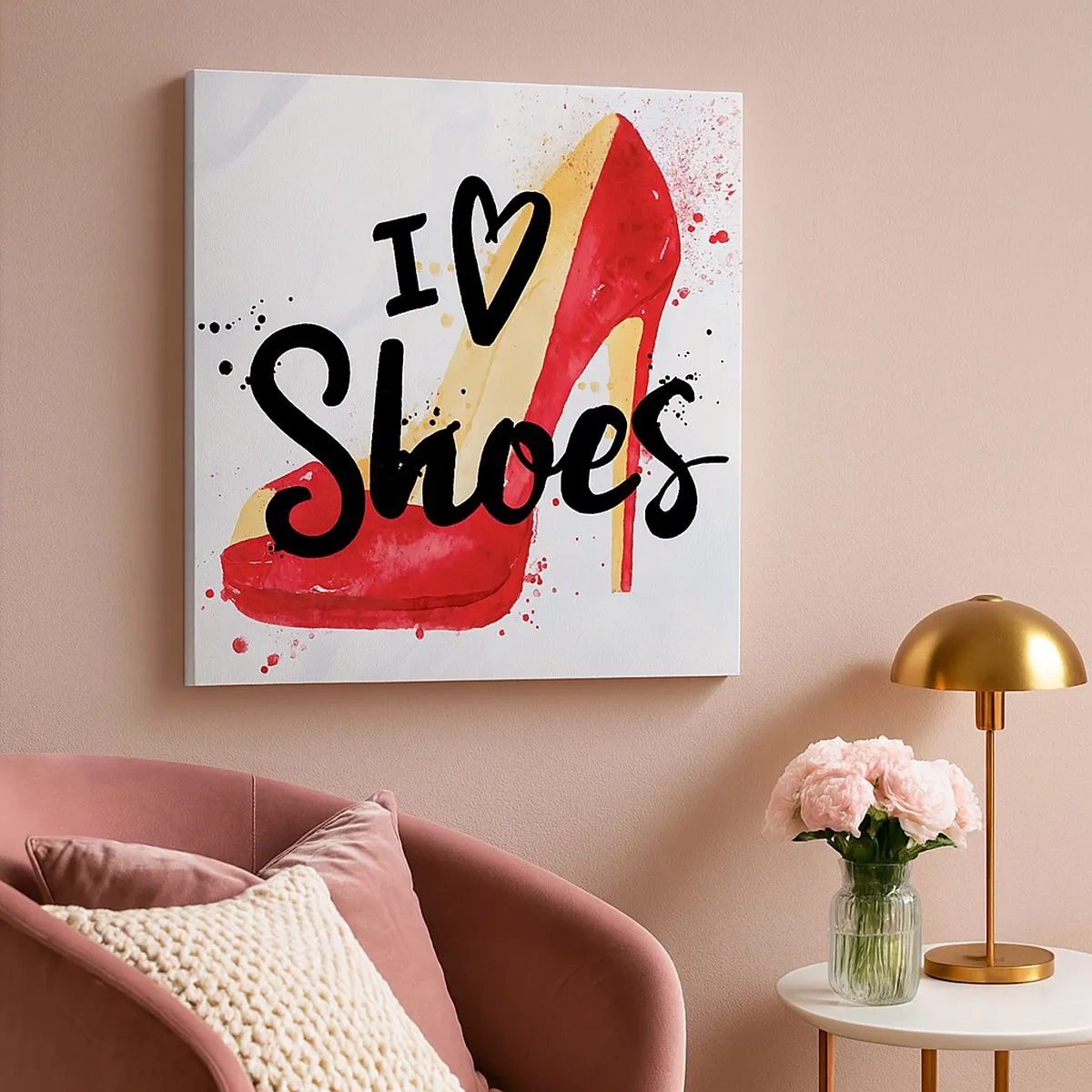 Bild auf Leinwand - Leinwandbild - Liebe hat viele Namen - 30x30 cm