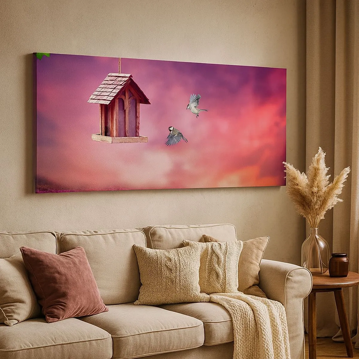 Bild auf Leinwand - Leinwandbild - Einladung zum Abendessen - 100x40 cm