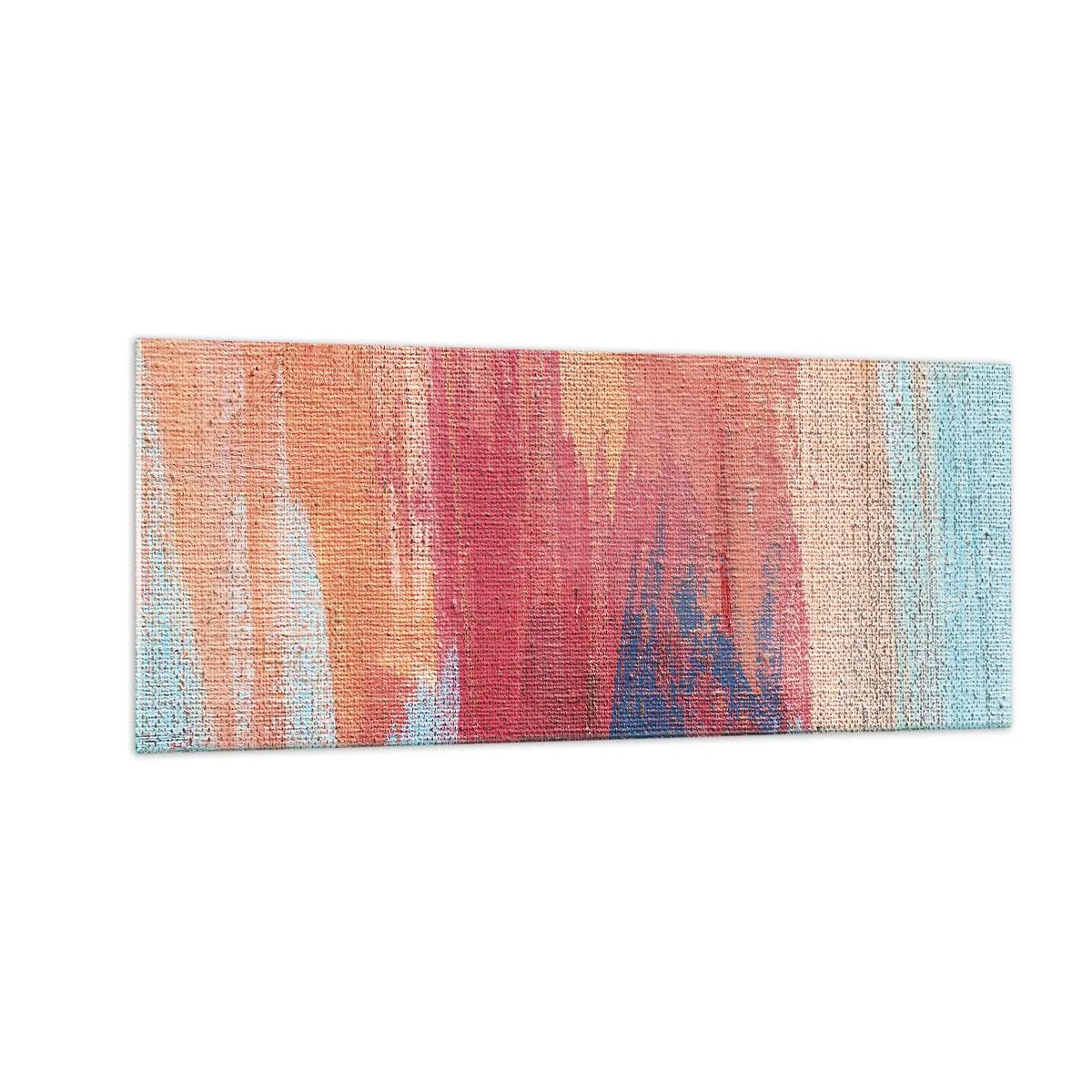 Glasbild - Bild auf glas - Renne den Regenbogen hinunter - 100x40 cm